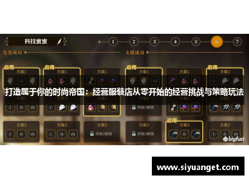 打造属于你的时尚帝国：经营服装店从零开始的经营挑战与策略玩法